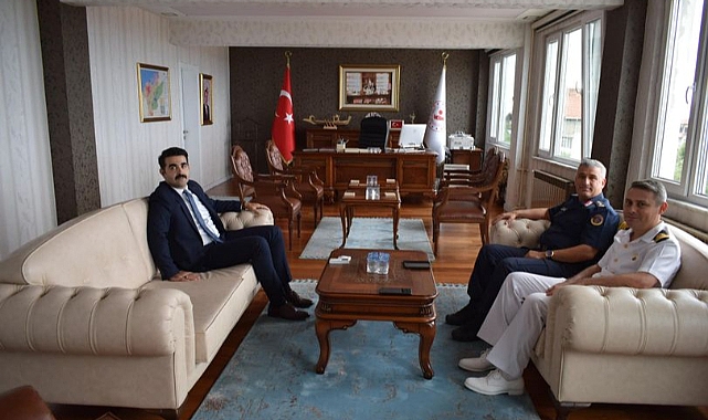 Komutanlardan Kaymakam Eser’e hayırlı olsun ziyareti