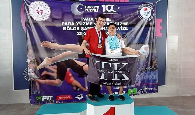 Bartınlı sporcular Yüzmede  13 madalya kazandı