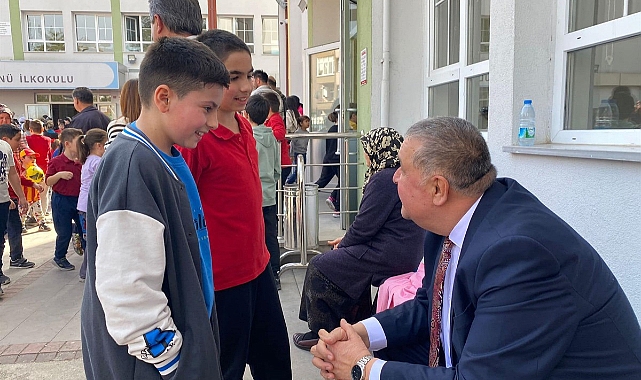 Çocuklar'dan Başkan'a İlgi