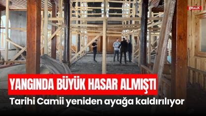 YANGINDA HASAR GÖRMÜŞTÜ