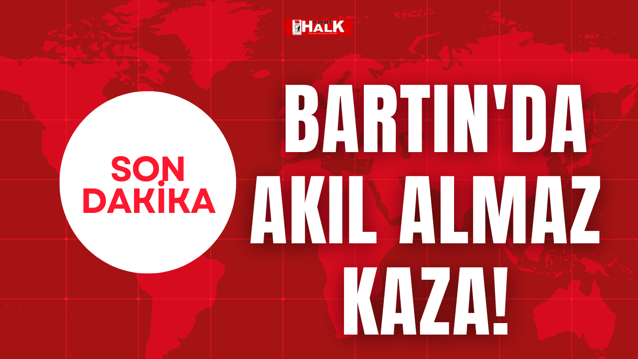 Bartın'da akıl almaz kaza!