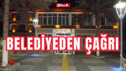 Belediyeden çağrı