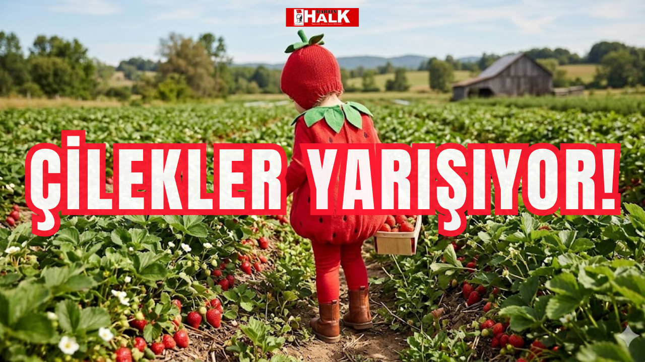 Çilekler yarışıyor!