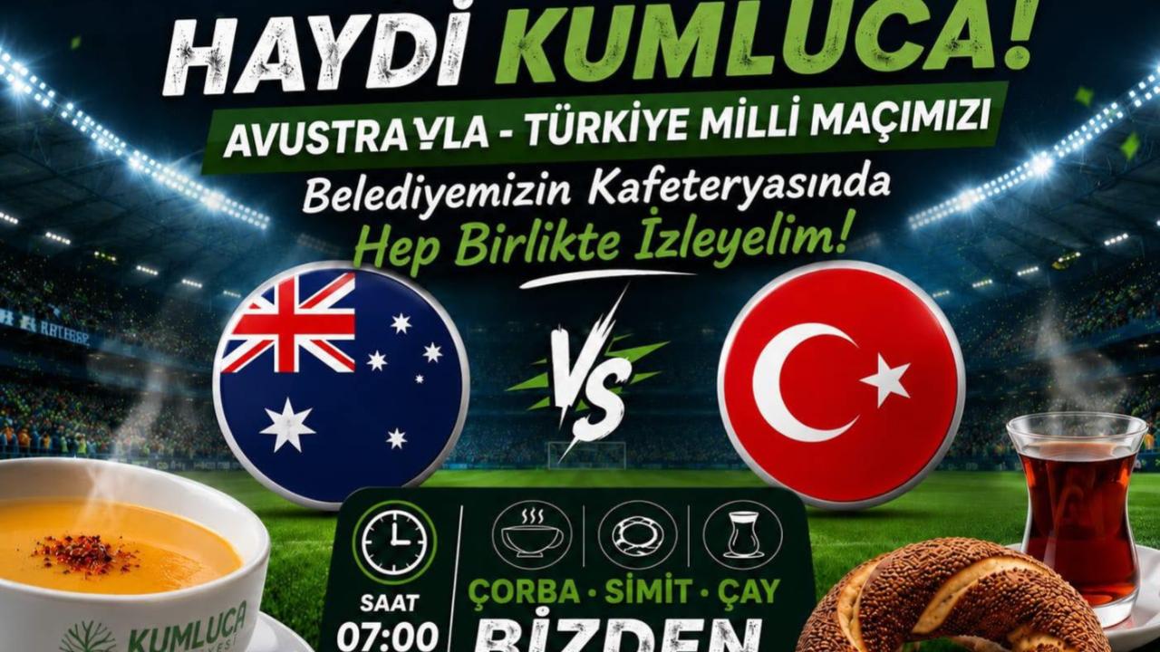 Milli Maç Heyecanı Kumluca'da Yaşanacak