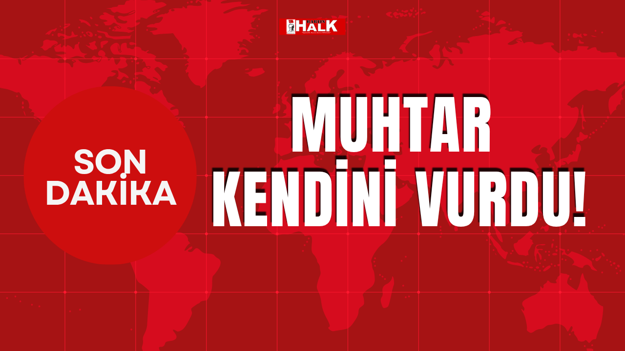Muhtar kendini vurdu!