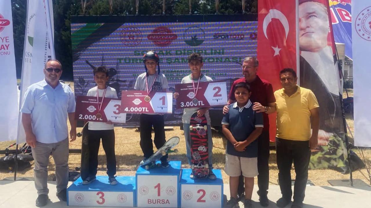 Kaykay'da sporcularımız başarı elde etti