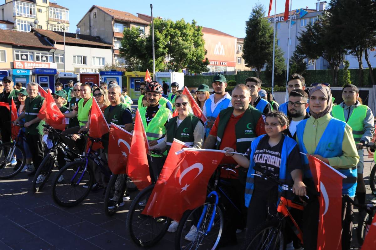 13. Geleneksel Yeşilay Bisiklet Turu Düzenlendi
