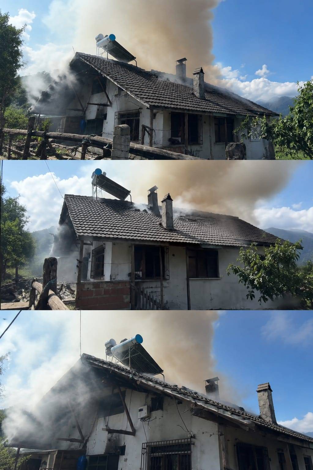 Bartın'da korkutan yangın!